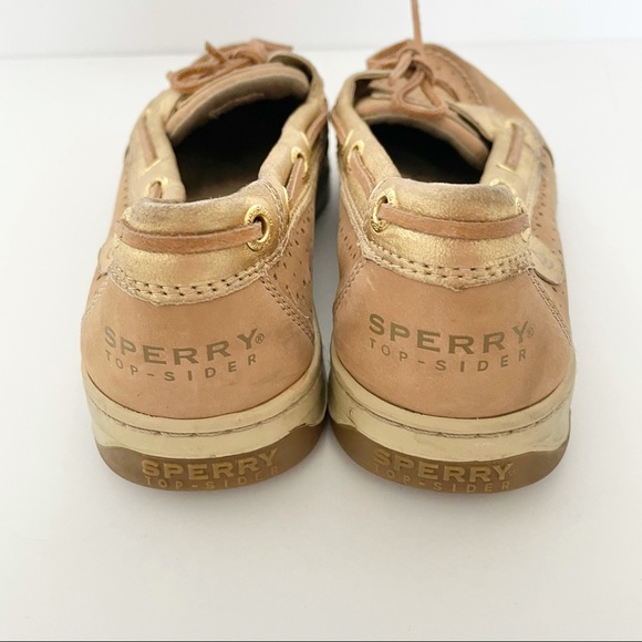 Sperry Gold Boat Top Slider Shoes - Picture 3 of 8